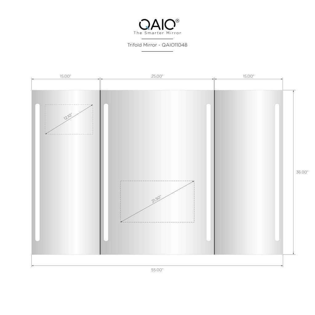 QAIO Trifold, 140cm width x 90cm height, with 22” TV (QAIO11008)