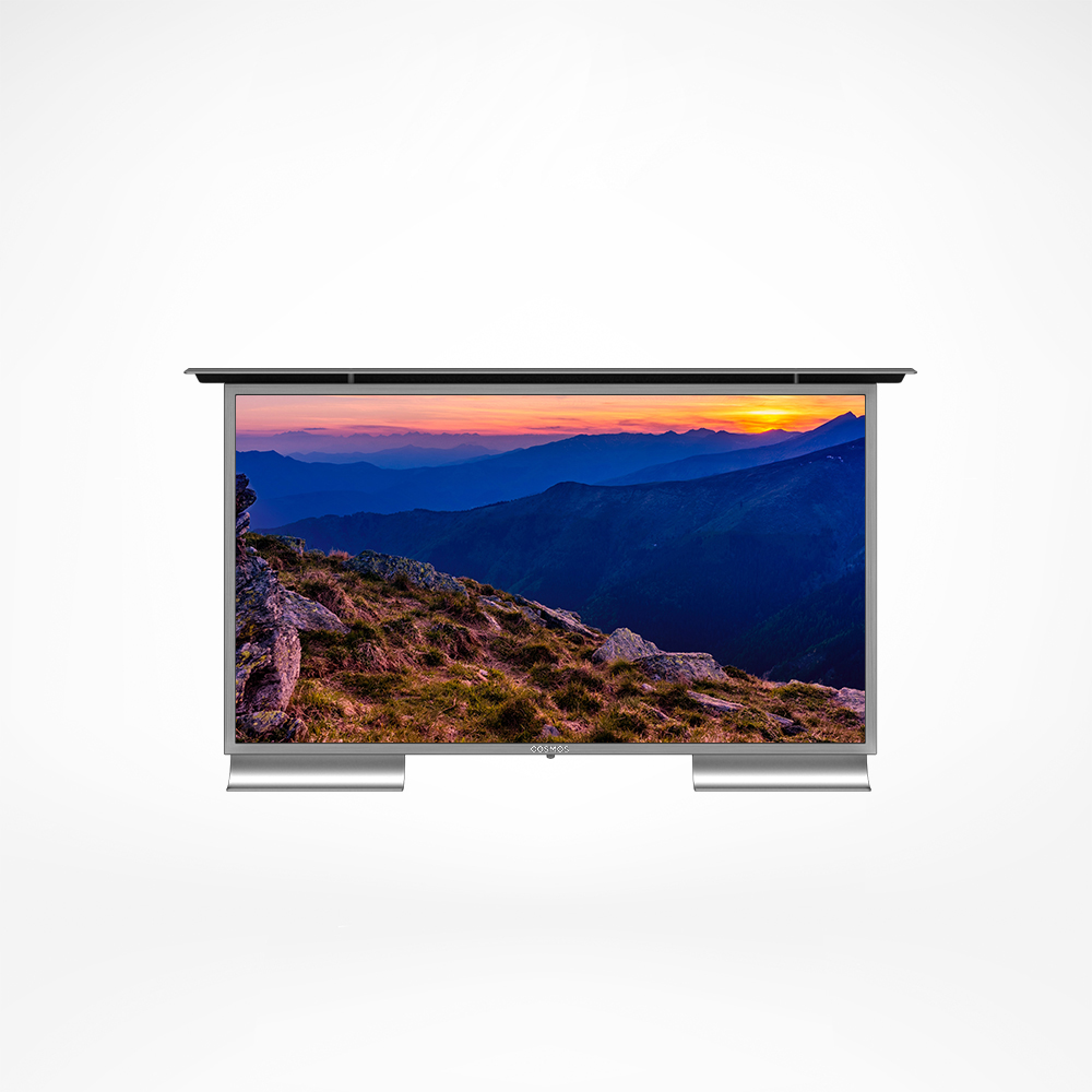 Outdoor TV with built-in high quality speakers for great audio.