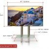 Overall dimension of a large home cinema smart TV.